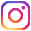 Instagram logo with a gradient background in purple, pink and orange.